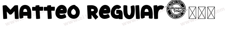 Matteo Regular字体转换